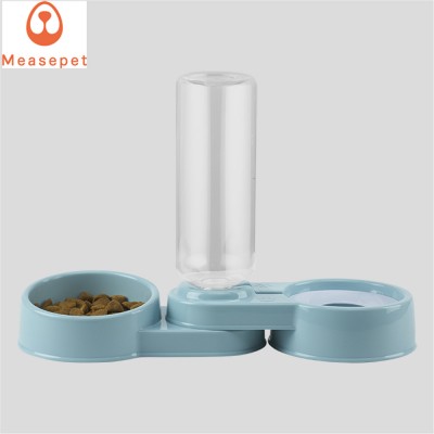 Dog Cat Pets Water and Food Bowls with Automatic Water Dispenser for Small or Medium Size Dogs Cats